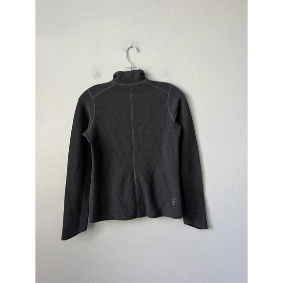 Ibex Women’s Merino Wool Blend Full Zip Jacket Sweatshirt Gray Size XS Outdoor - Picture 10 of 10
